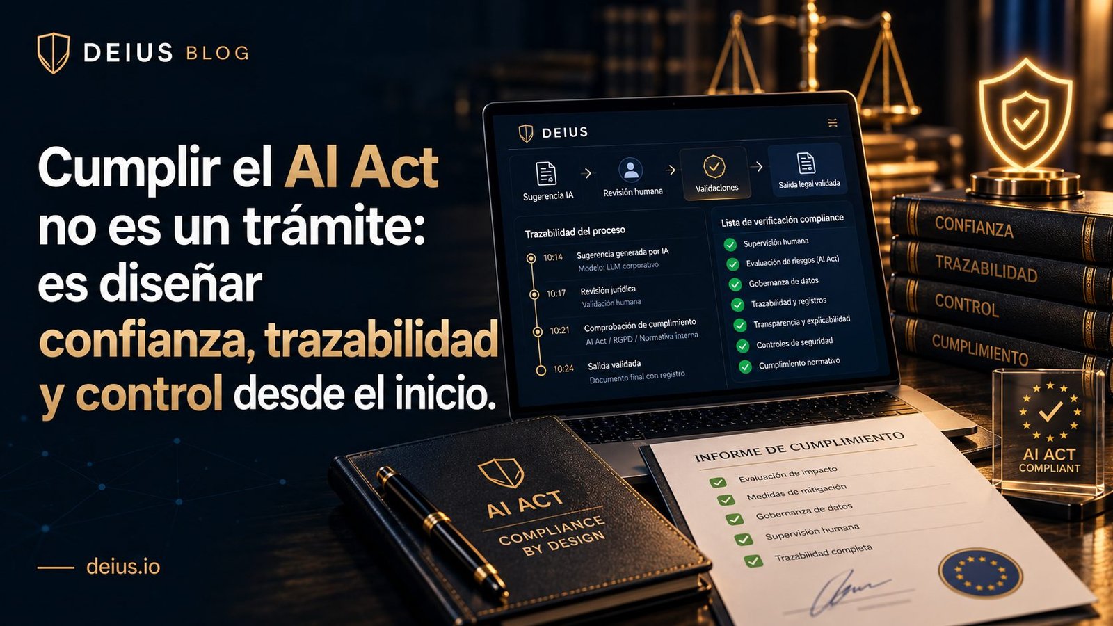 AI Act y controles de IA jurídica responsable - blog DEIUS