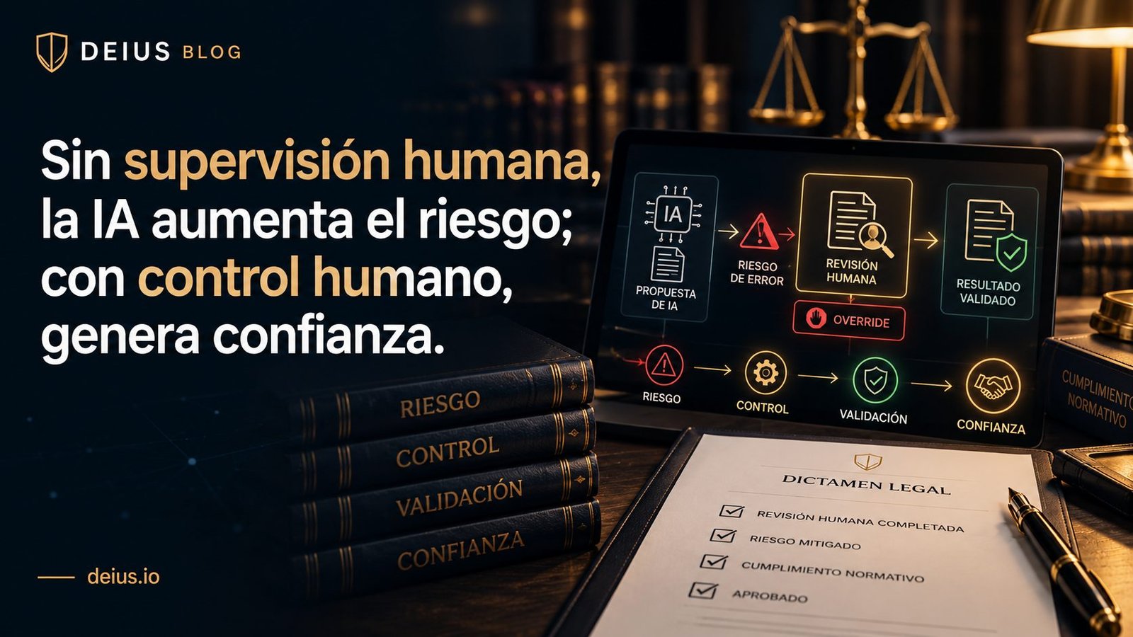 Sin supervisión humana la IA aumenta el riesgo - blog DEIUS