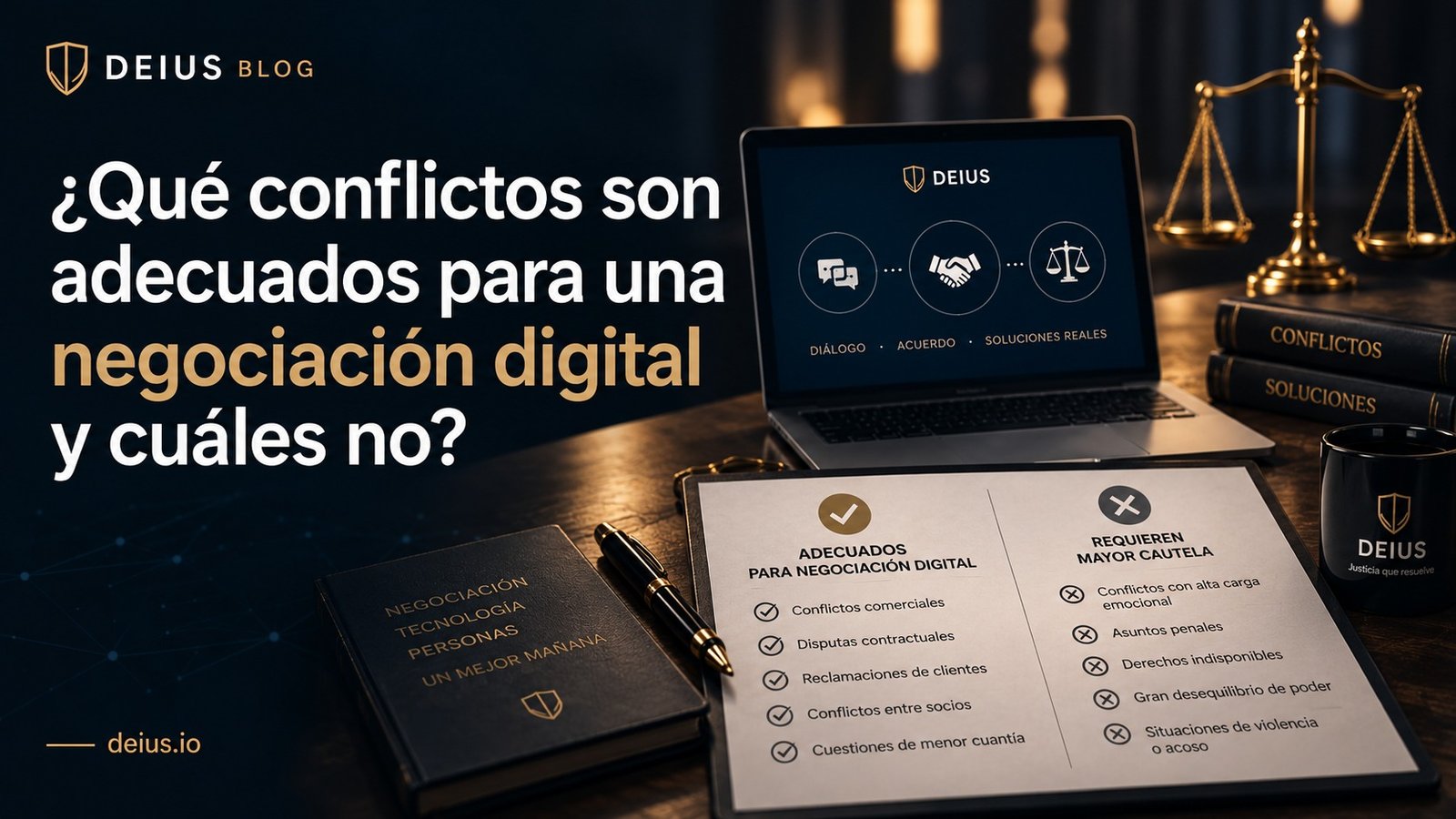 ¿Qué conflictos son adecuados para una negociación digital y cuáles no? - blog DEIUS