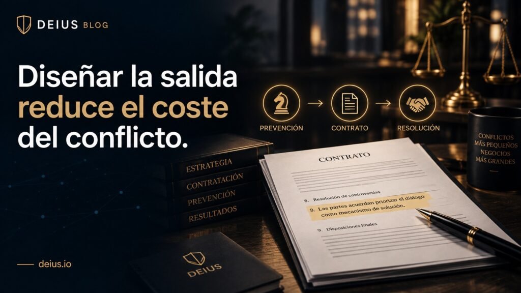 Diseñar la salida reduce el coste del conflicto - blog DEIUS