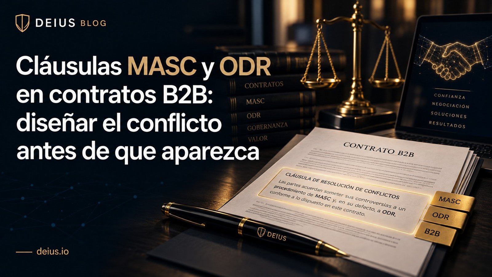 Cláusulas MASC y ODR en contratos B2B: diseñar el conflicto antes de que aparezca - blog DEIUS