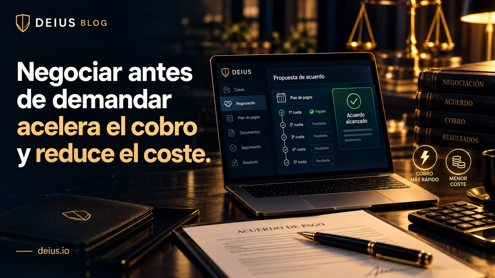 Negociar antes de demandar acelera el cobro - blog DEIUS