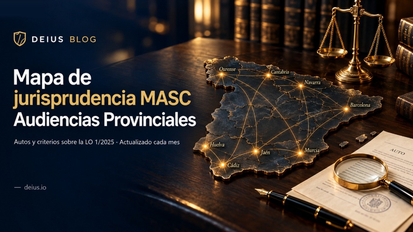 Mapa de jurisprudencia MASC: autos y criterios de las Audiencias Provinciales sobre la LO 1/2025 - blog DEIUS